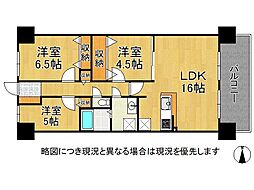 グレーシィ須磨アルテピア3番街・2 3LDKの間取図画像