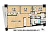 間取り：90m2超の広々とした3LDK。21.9帖のLDKや豊富な収納が魅力。