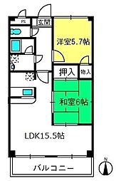 間取図画像 2LDK
