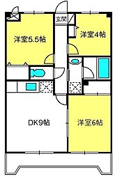 間取図画像 3DK