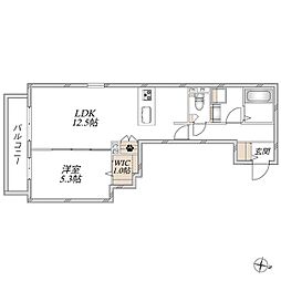 (仮称)浦和区仲町2丁目メゾン 1LDKの間取図画像