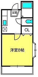 ReDEAL武蔵藤沢 1Kの間取図画像
