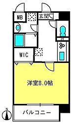 Acoマンション 1Kの間取図画像