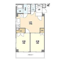 ばんげ 2LDKの間取図画像