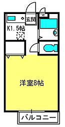 ReDEAL大宮 1Kの間取図画像