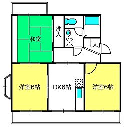 エスペランサふじみ野 3DKの間取図画像