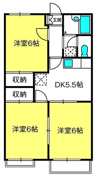 プラザサイド　A棟 ｜埼玉県さいたま市西区大字佐知川(賃貸アパート3DK・2階・50.30㎡)の写真 その2