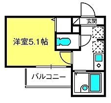 MELDIA北与野V  ｜ 埼玉県さいたま市中央区下落合4丁目11-7-1（賃貸アパート1K・2階・17.80㎡） その2