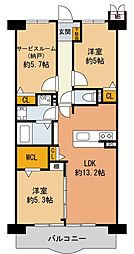 ロイヤルコート豊中弐番館 3LDKの間取図画像