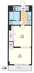 マンションヴィップ新宿柏木 2Kの間取図画像
