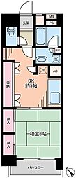 東中野ハイム 1DKの間取図画像