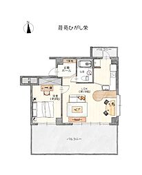 間取図画像 1LDK