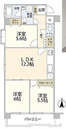 間取図画像 3LDK