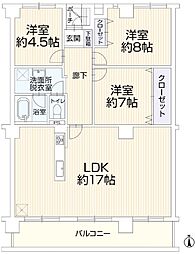 間取図画像 3LDK