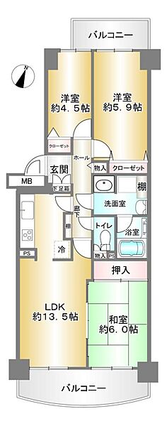 間取りを拡大表示