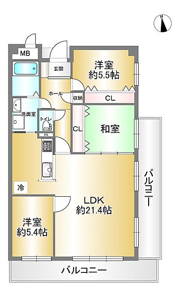 間取りを拡大表示