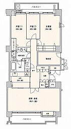 パークハウス多摩川南弐番館 3LDKの間取図画像