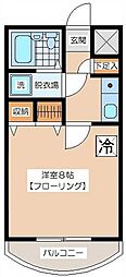 ウィンベルソロ世田谷赤堤 1Kの間取図画像