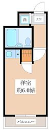 パーク・ノヴァ松原 ワンルームの間取図画像