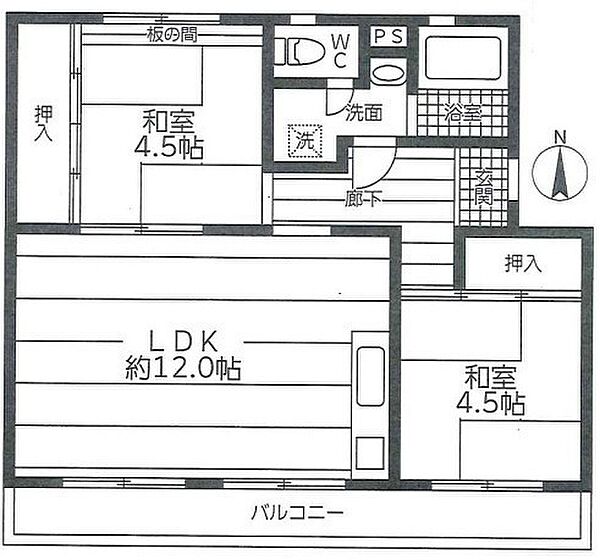 間取りを拡大表示