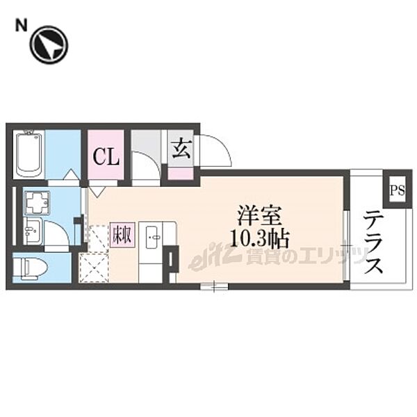 エヴィメリアＤ 101｜滋賀県大津市一里山１丁目(賃貸アパート1R・1階・27.53㎡)の写真 その2