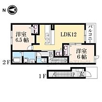 滋賀県長浜市高月町柏原（賃貸アパート2LDK・2階・58.86㎡） その2