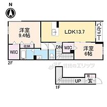 滋賀県米原市梅ケ原栄（賃貸アパート2LDK・2階・73.58㎡） その2