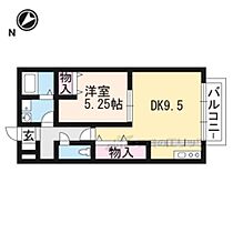 セジュールコウハナＣ棟 203 ｜ 滋賀県栗東市綣８丁目（賃貸アパート1LDK・2階・41.40㎡） その2