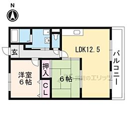 ＲＩＶＥＲ　ＡＮＮＥ 1階2LDKの間取り