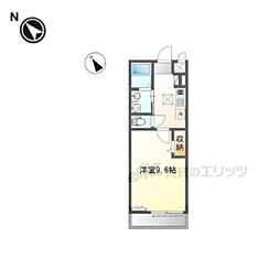 Asahi Tarnal(アサヒ ターナル) 1Kの間取図画像