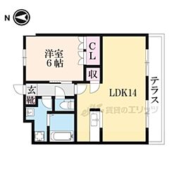 ＦｏｒｅｓｔｅｒＡＯＥ 1階1LDKの間取り