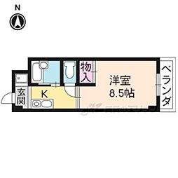 ピュアコート 1Kの間取図画像