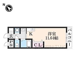 プレミール ワンルームの間取図画像