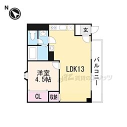 協栄マンション 1LDKの間取図画像