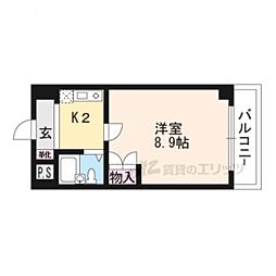野路一番館 1Kの間取図画像