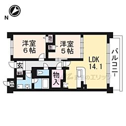 ダンデライオン 2LDKの間取図画像