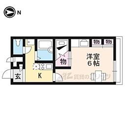 レオパレス伊藤 1Kの間取図画像