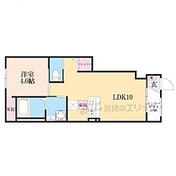 甲南町葛木新築アパート 1LDKの間取図画像
