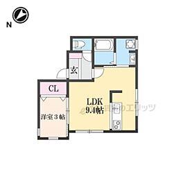 エクセルピーク 1LDKの間取図画像