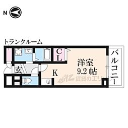 ファウンダーオブティー 1Kの間取図画像