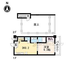 フォレストヒル 1DKの間取図画像