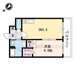 テネレッツァ 1LDKの間取図画像