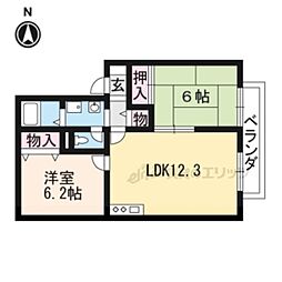 間取図画像 2LDK