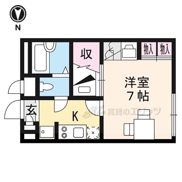 レオパレス伸和 202｜滋賀県草津市矢橋町(賃貸アパート1K・2階・19.87㎡)の写真 その2