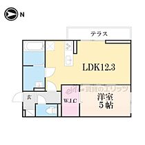 滋賀県大津市大萱６丁目（賃貸アパート1LDK・1階・42.79㎡） その2