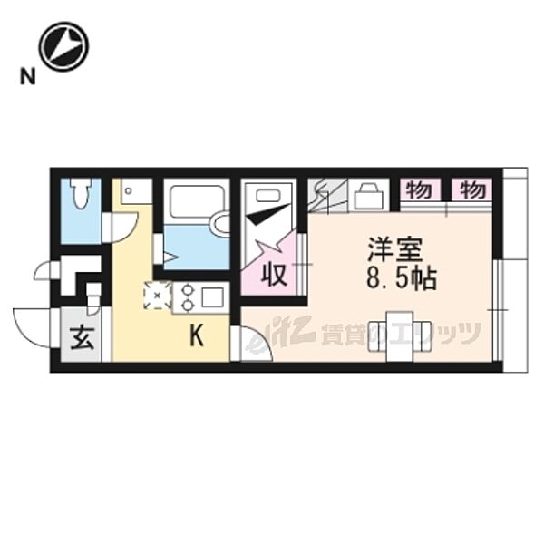 滋賀県蒲生郡日野町大字河原(賃貸アパート1K・1階・23.18㎡)の写真 その2