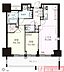 間取り：＊採光・通風・眺望良好な9階部分の東向き角住戸！2ＬＤＫ＋ＷＩＣ＊