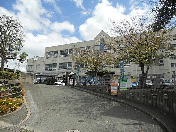 画像16:高須中学校(510m)