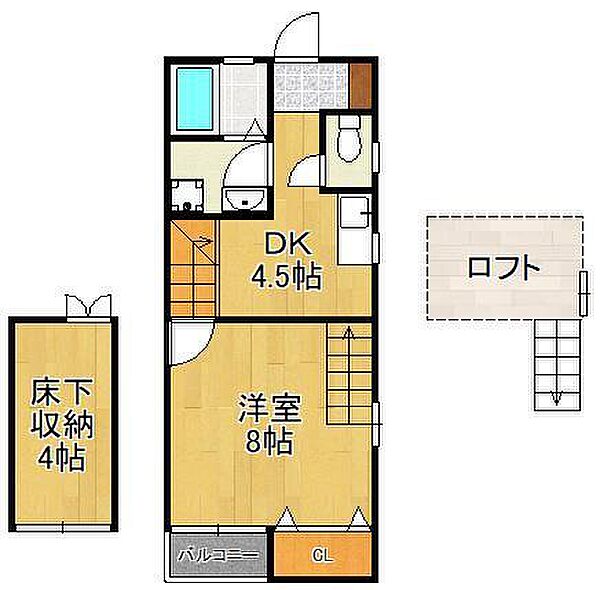 トレビアン本城 ｜福岡県北九州市八幡西区本城東3丁目(賃貸アパート1DK・1階・33.31㎡)の写真 その2