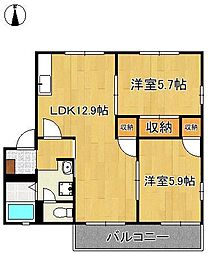 フレグランスＭ　B棟 2階/-